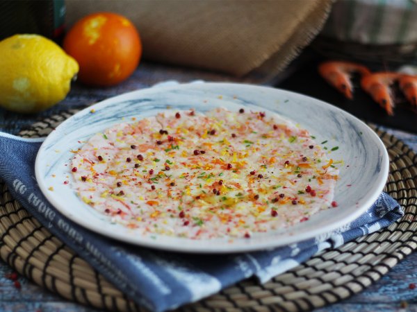 Przepis Carpaccio z krewetek