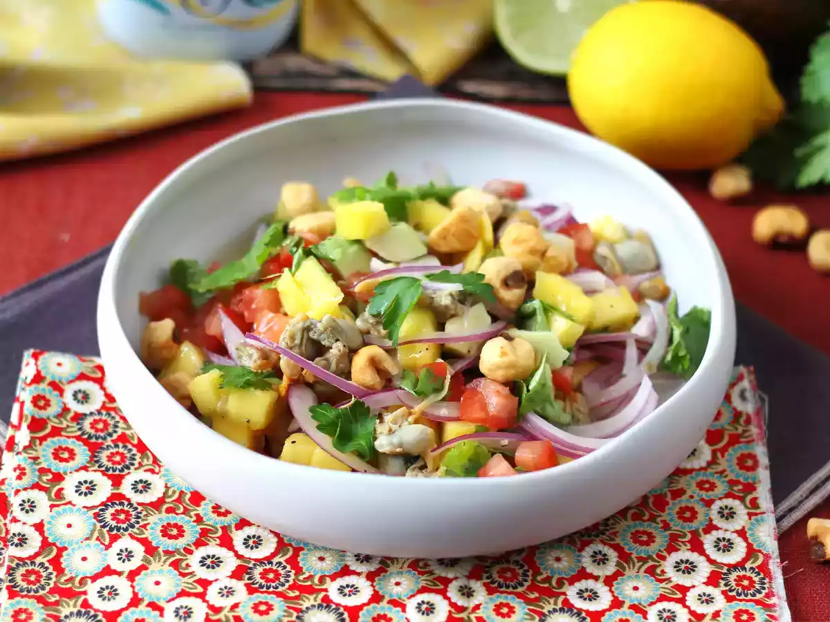 Ceviche z małżami w puszce