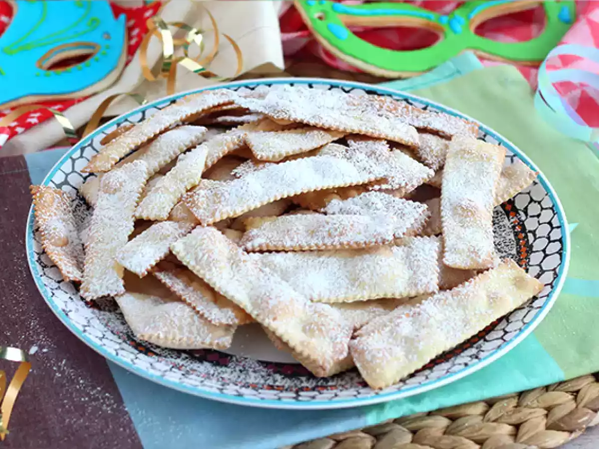 Chiacchiere di carnevale - włoskie pieczone bugnes - zdjęcie 3
