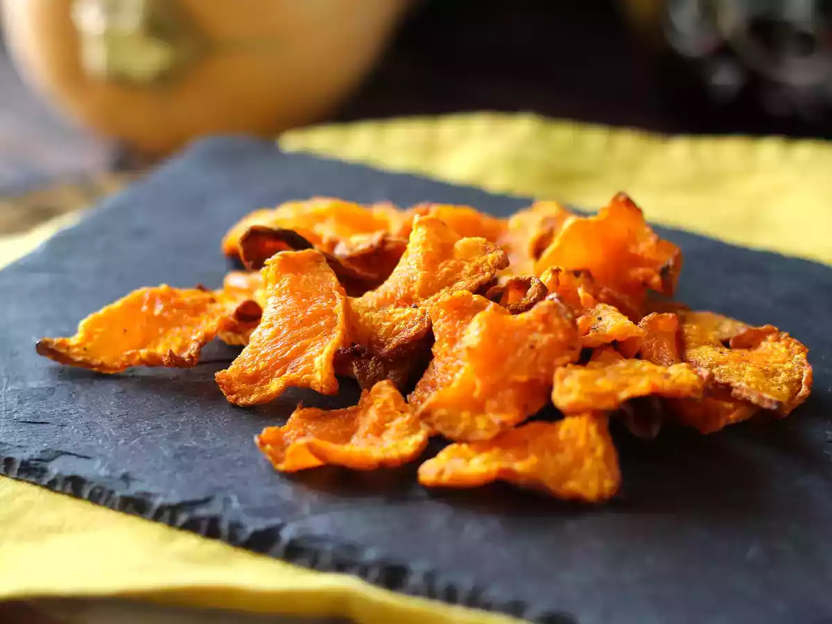 Chipsy dyniowe w frytkownicy powietrznej: lekkie i smaczne