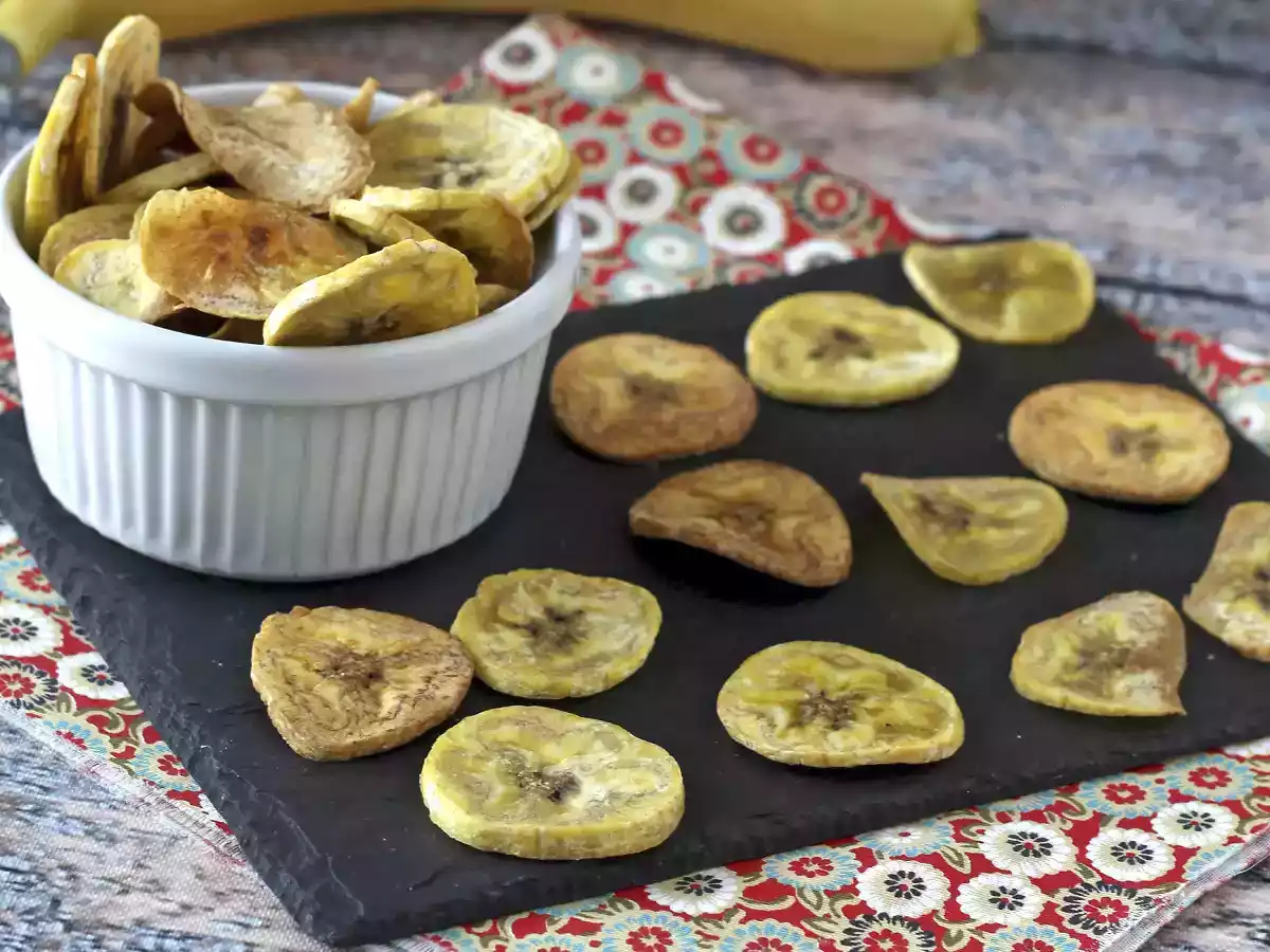 Chipsy z bananów macho pieczone w piekarniku - zdjęcie 5