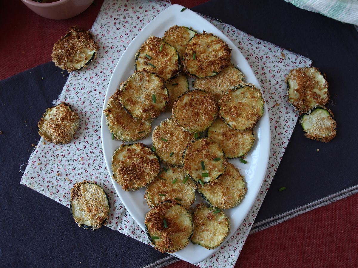 Chipsy z cukinii w frytkownicy powietrznej - zdjęcie 2