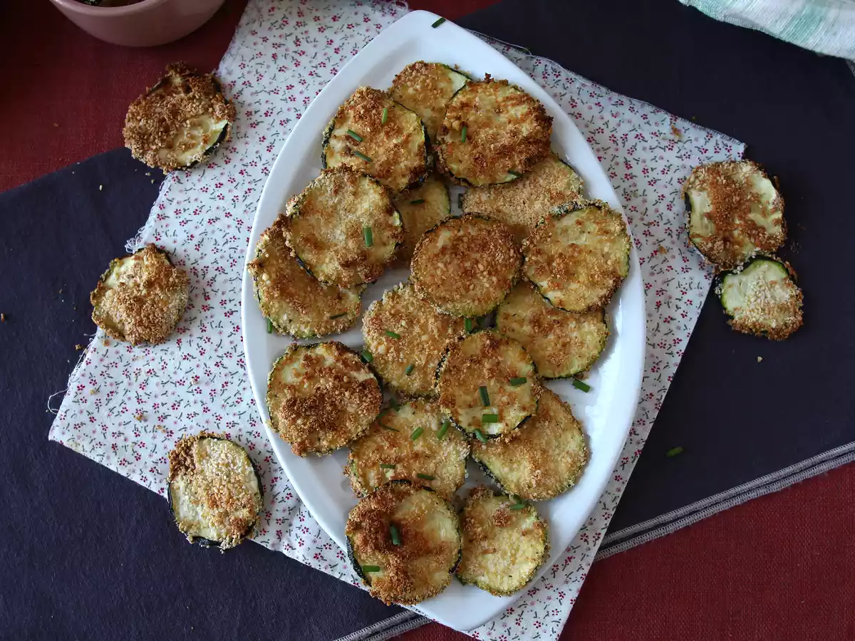 Chipsy z cukinii w frytkownicy powietrznej - zdjęcie 2