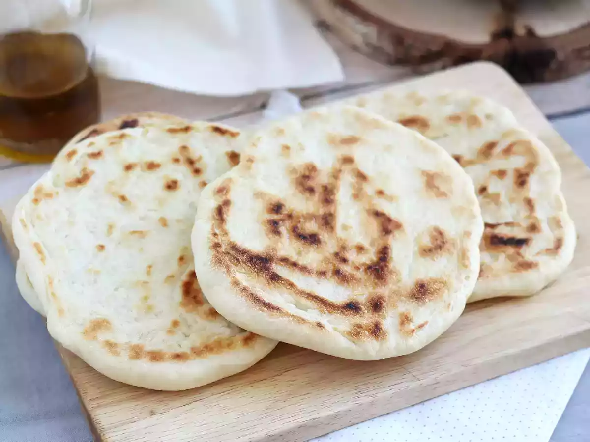 Chleb pita smażony na patelni - zdjęcie 5
