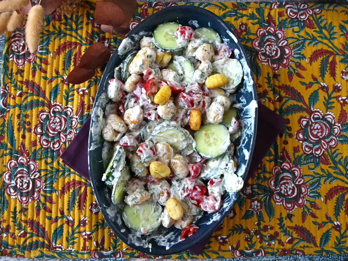 Chrupiąca sałatka z gnocchi, ultra modna, smaczna i zbilansowana, idealna na lato! - zdjęcie 5