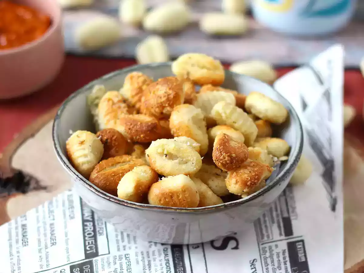 Chrupiące gnocchi z parmezanem w frytkownicy powietrznej