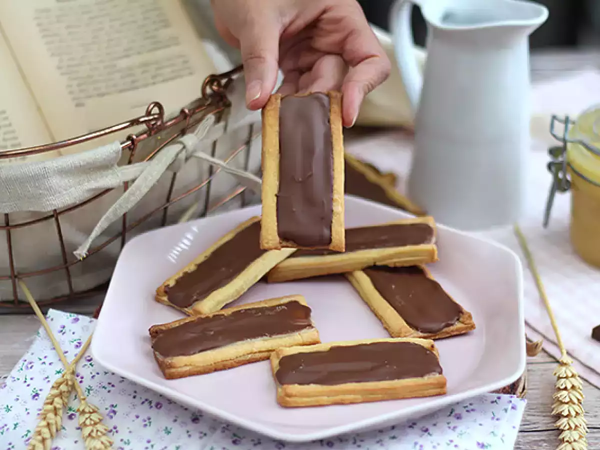 Ciasteczka à la Twix z karmelem i mleczną czekoladą - zdjęcie 3