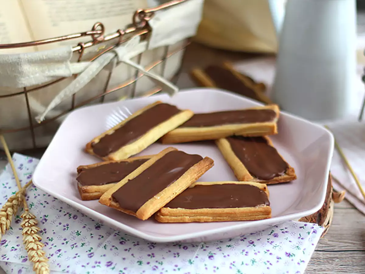 Ciasteczka à la Twix z karmelem i mleczną czekoladą - zdjęcie 4