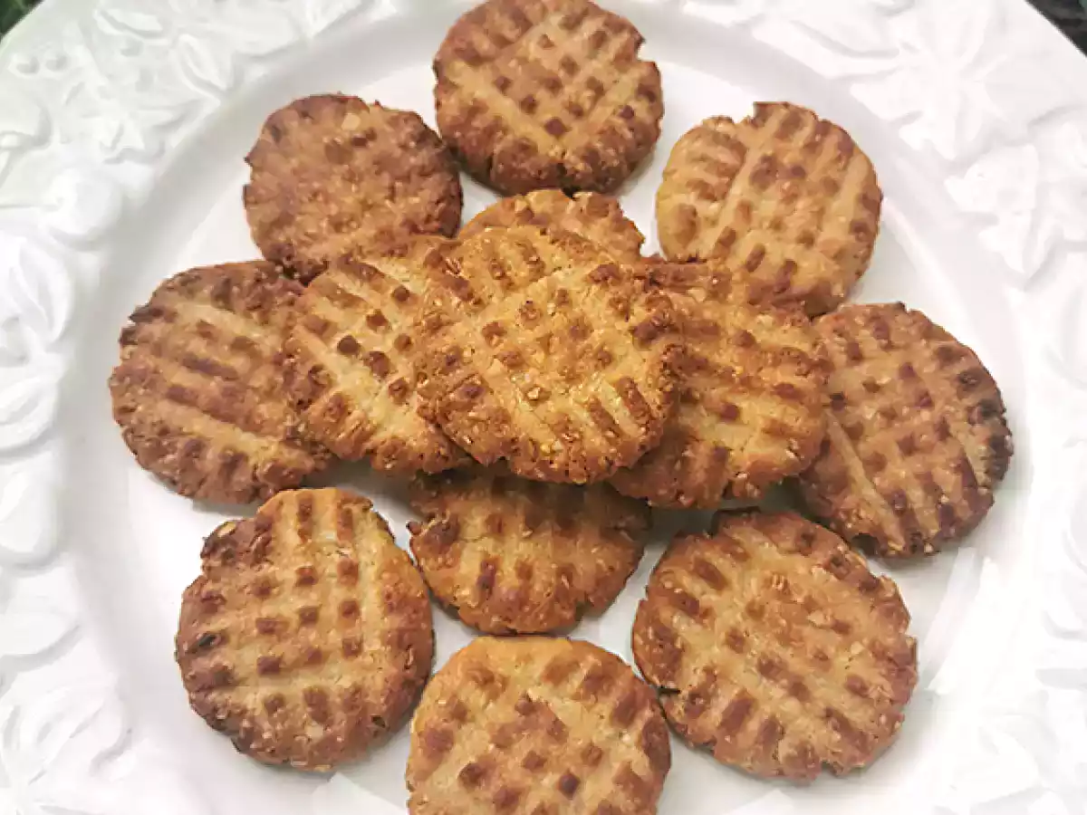 Ciastka z masłem orzechowym - bez dodatku cukru - zdjęcie 3