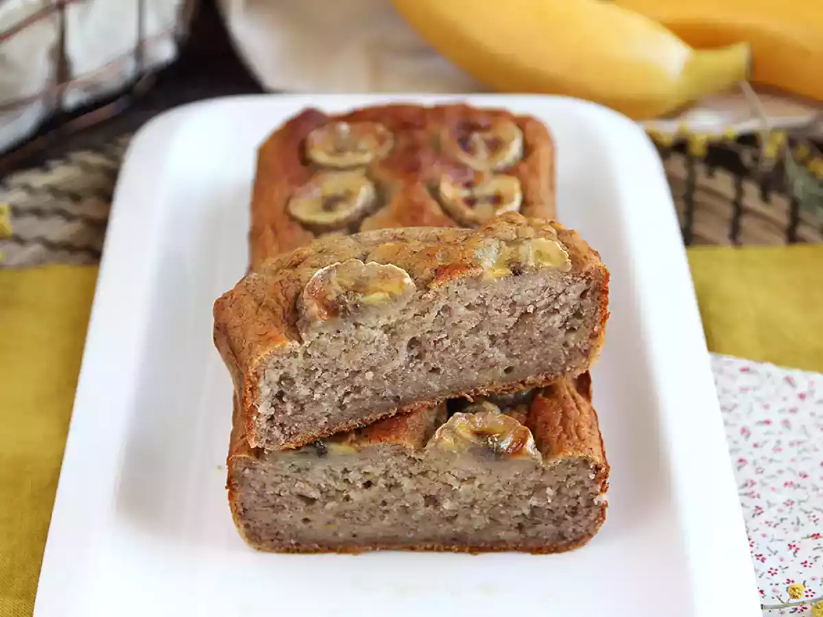 Ciasto bananowe bez cukru - Chlebek bananowy - zdjęcie 2