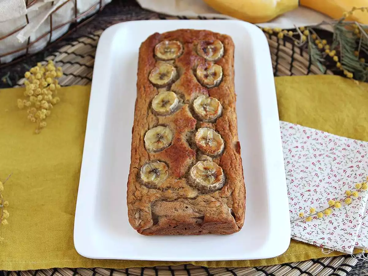 Ciasto bananowe bez cukru – wegański chlebek bananowy - zdjęcie 4