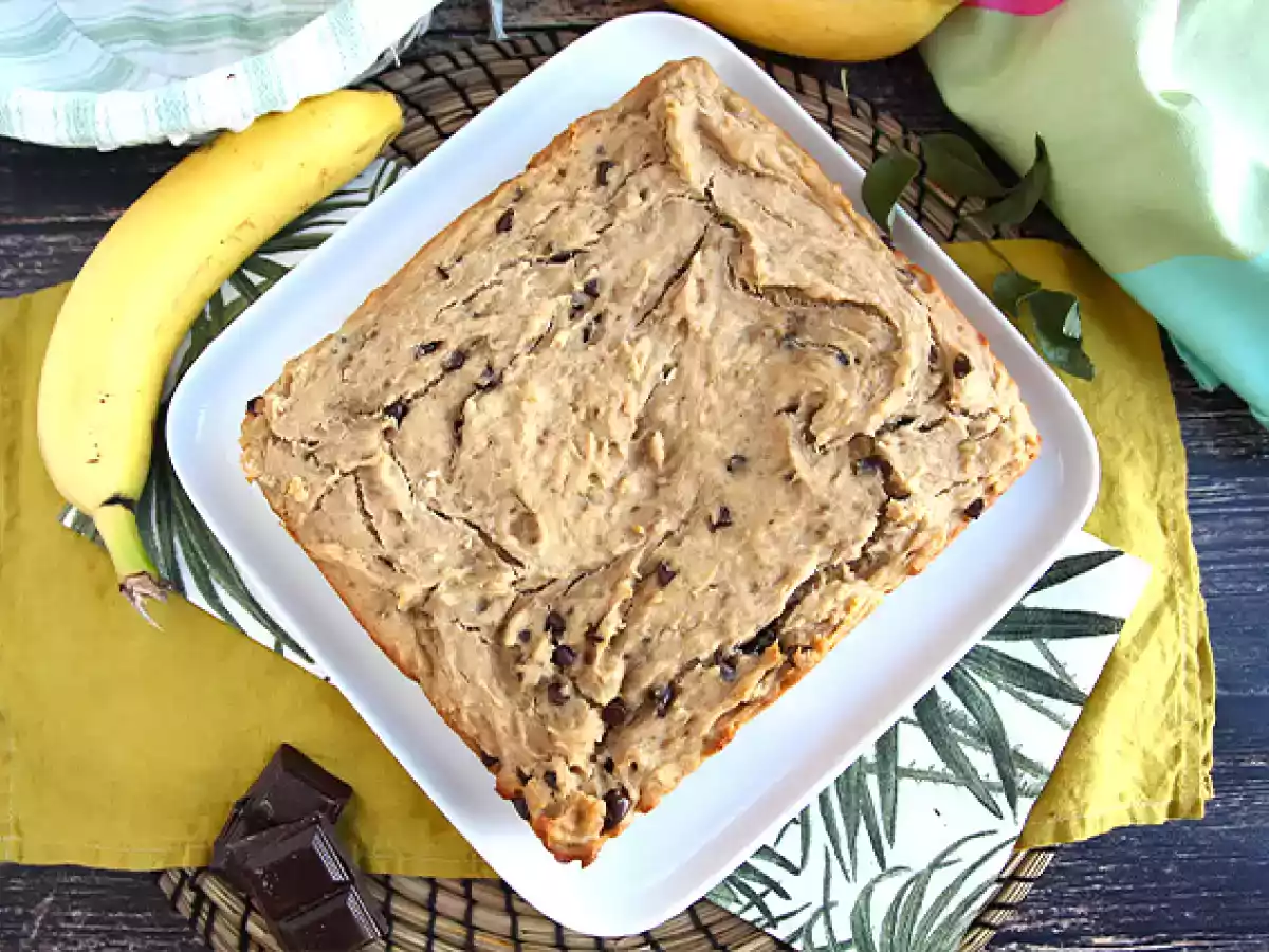 Ciasto bananowo-czekoladowe - wegańskie i bezglutenowe - zdjęcie 3