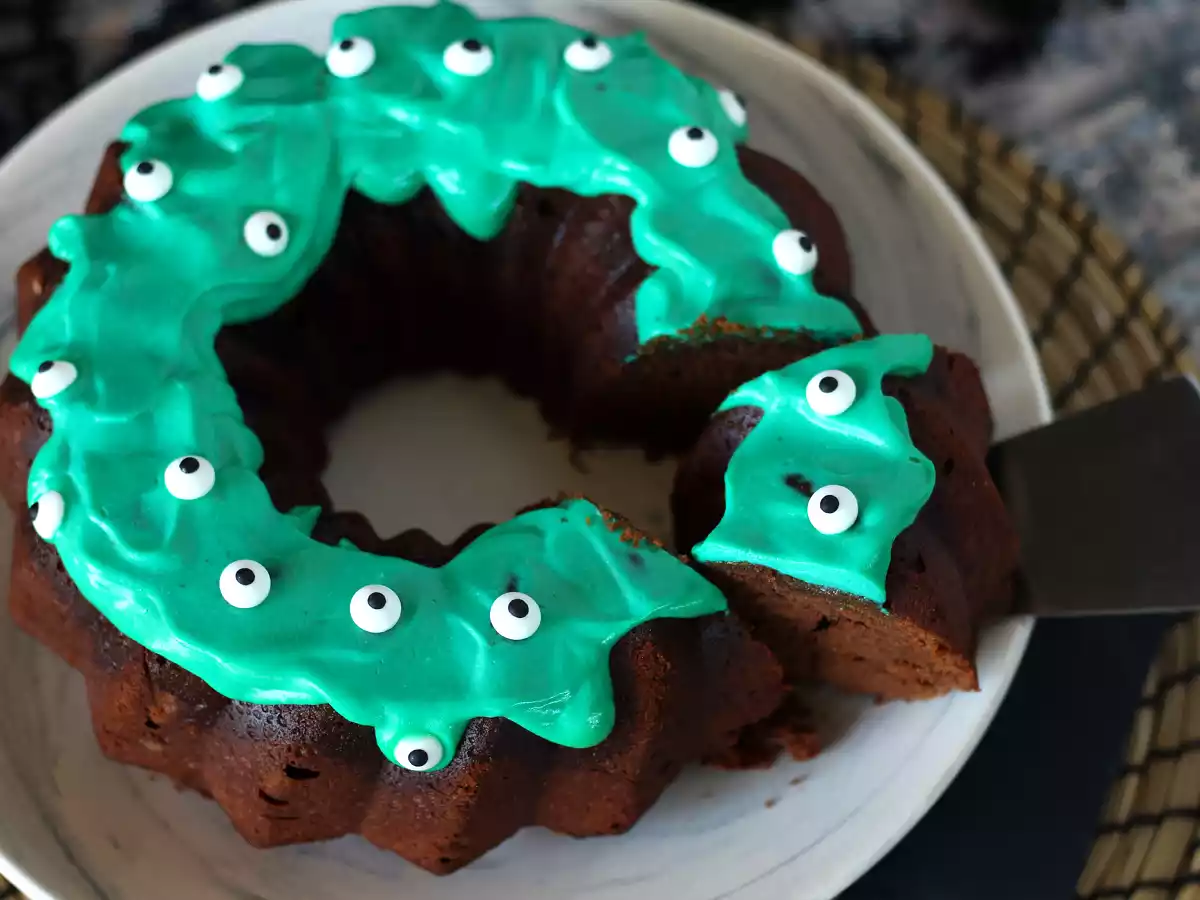 Ciasto Bundt na Halloween, przepyszna czekoladowa babka - zdjęcie 5