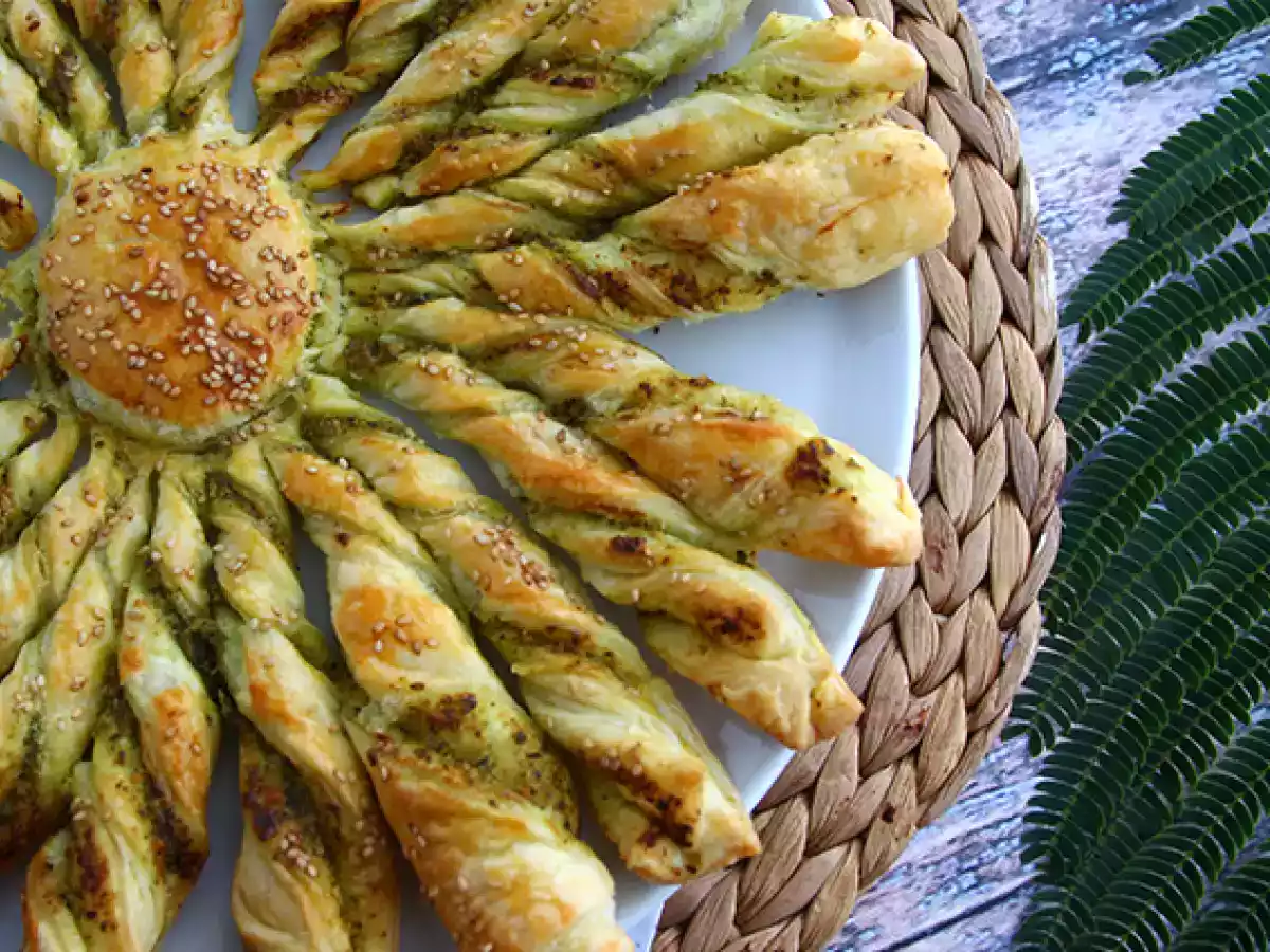 Ciasto francuskie z pesto - przepis na chrupiące słońce - zdjęcie 2