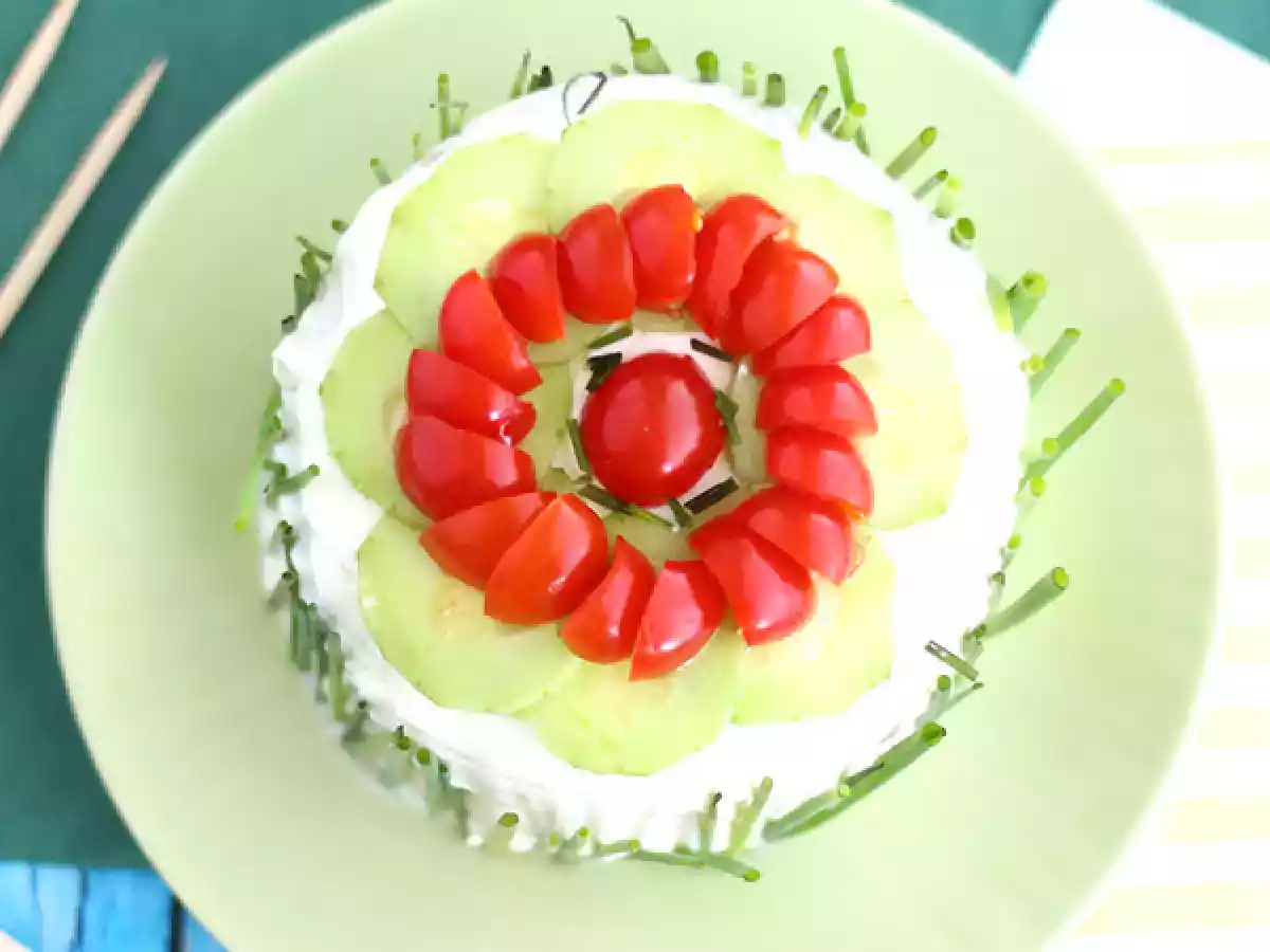 Ciasto kanapkowe, świeży tort na aperitif - zdjęcie 3