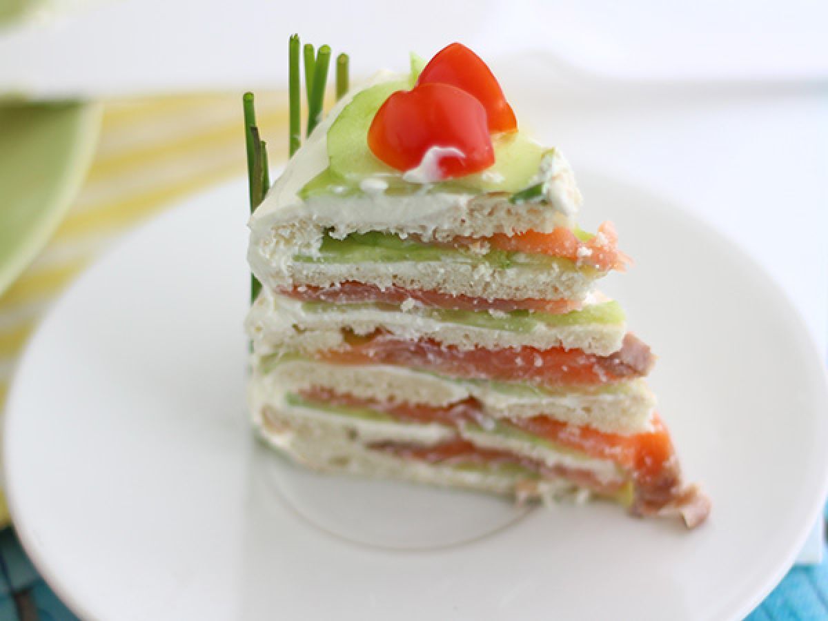Ciasto kanapkowe, świeży tort na aperitif - zdjęcie 5