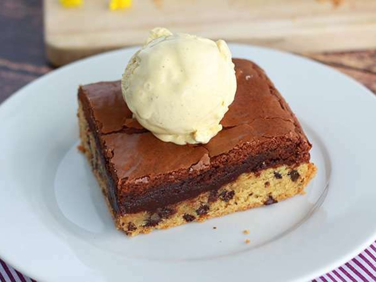 Ciasto z ciasteczkami i brownie idealne na przekąskę! - zdjęcie 4