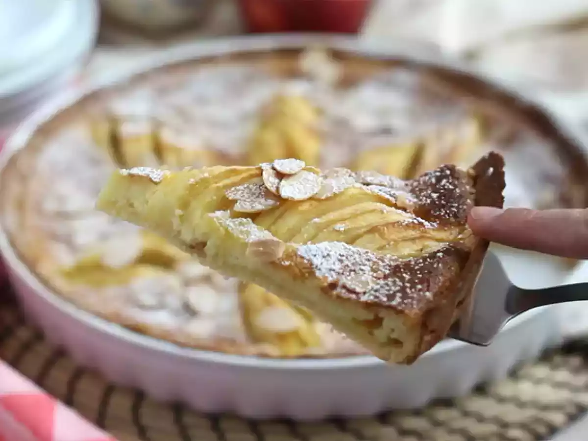 Ciasto z jabłkami i migdałami (Tarte normande) - zdjęcie 3