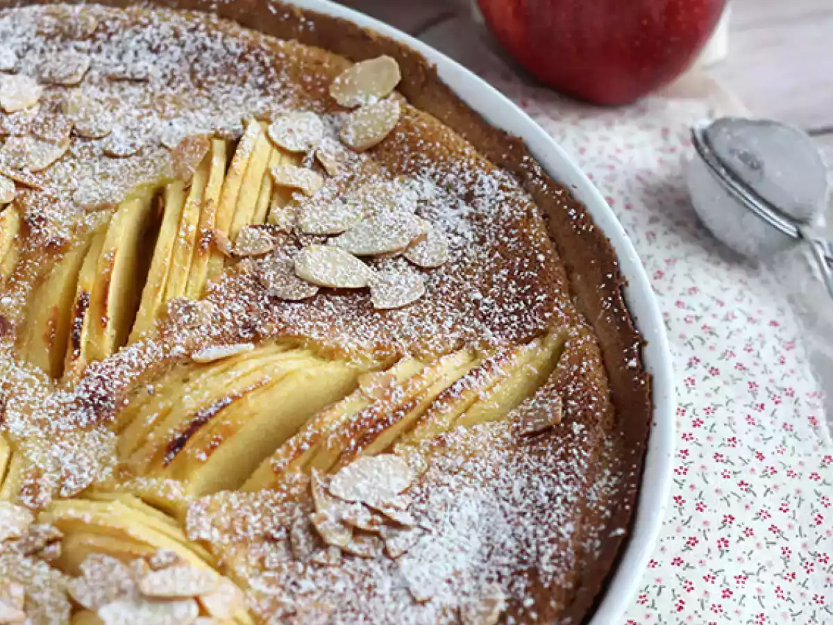Ciasto z jabłkami i migdałami (Tarte normande) - zdjęcie 4