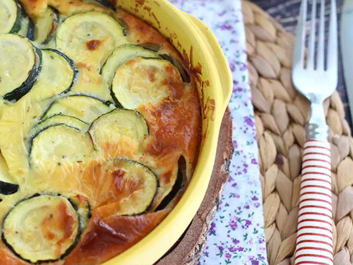 Clafoutis z cukinią i kozim serem - zdjęcie 3