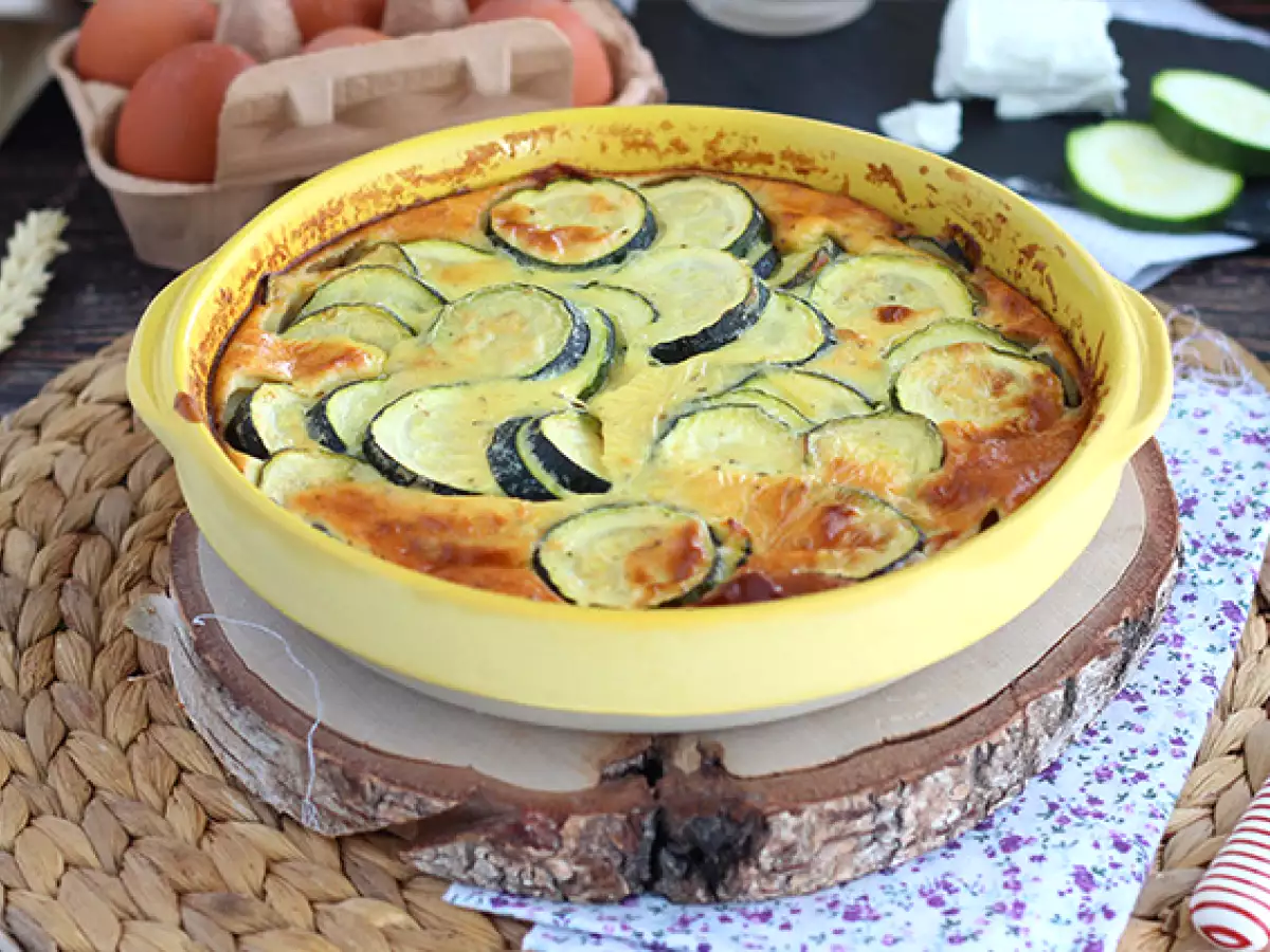Clafoutis z cukinią i kozim serem - zdjęcie 5