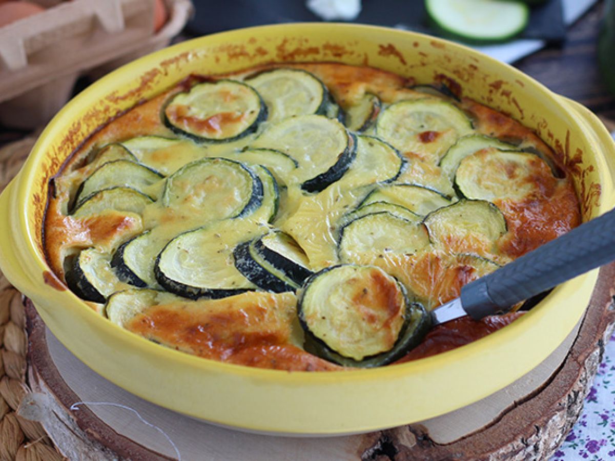 Clafoutis z cukinii i kozim serem - zdjęcie 2