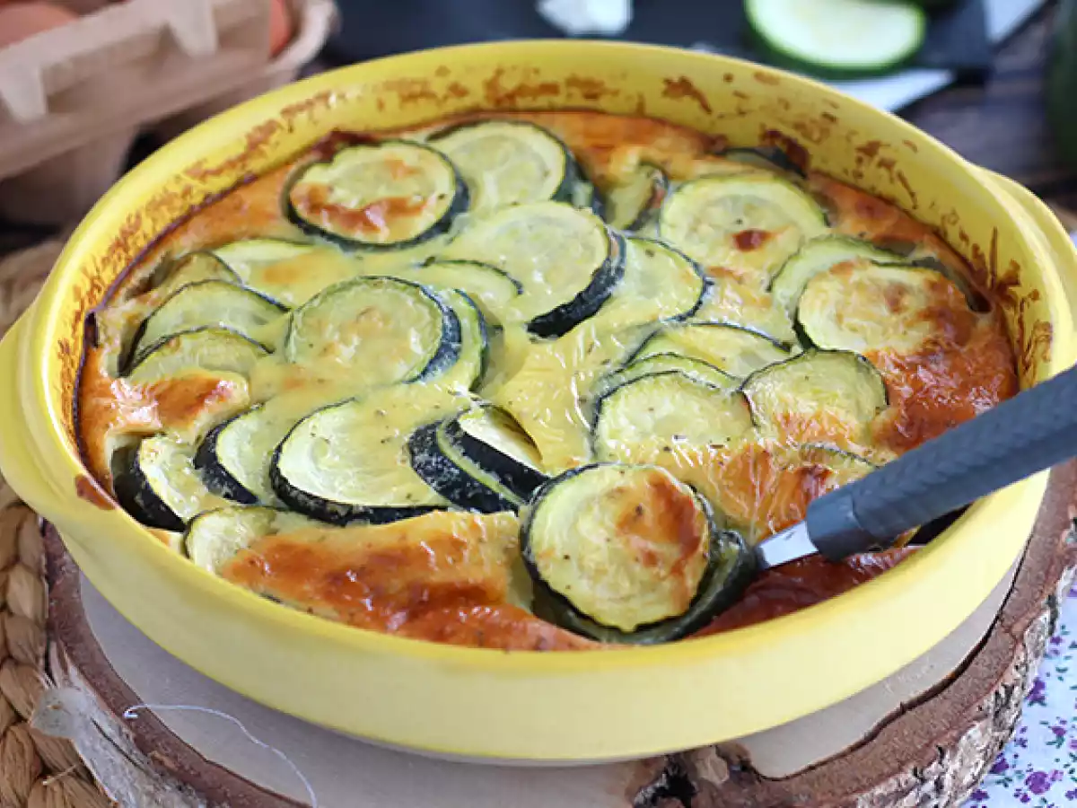 Clafoutis z cukinii i kozim serem - zdjęcie 2