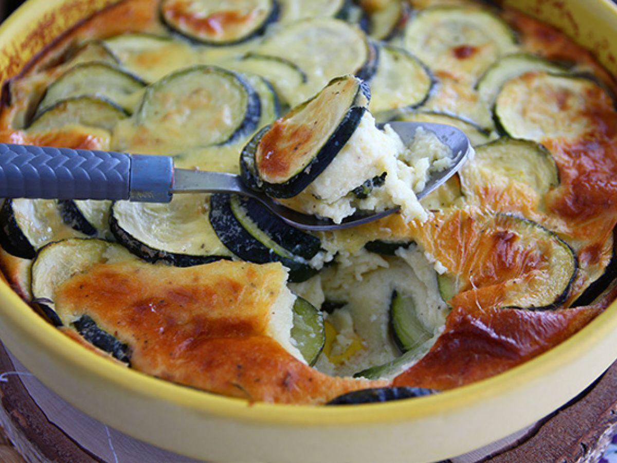 Clafoutis z cukinii i kozim serem - zdjęcie 4