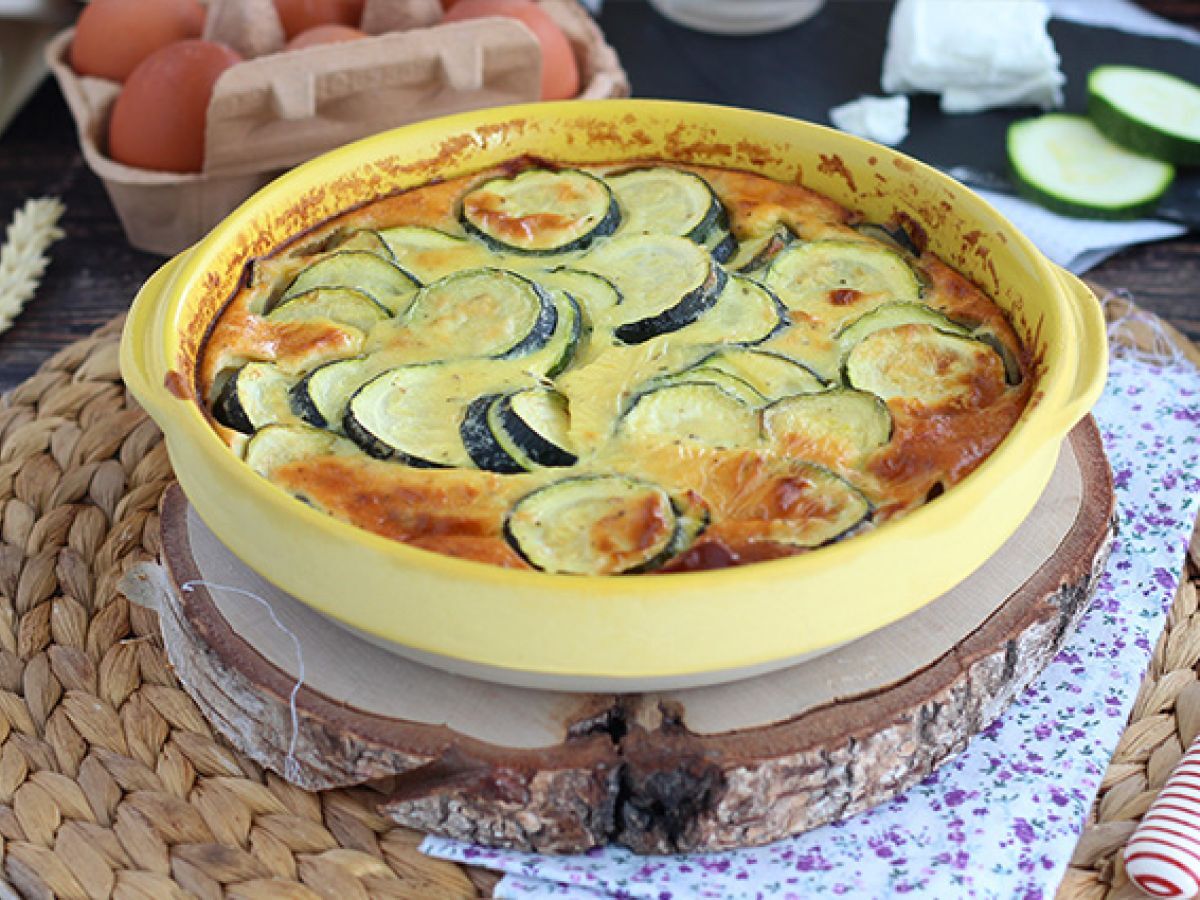 Clafoutis z cukinii i kozim serem - zdjęcie 5