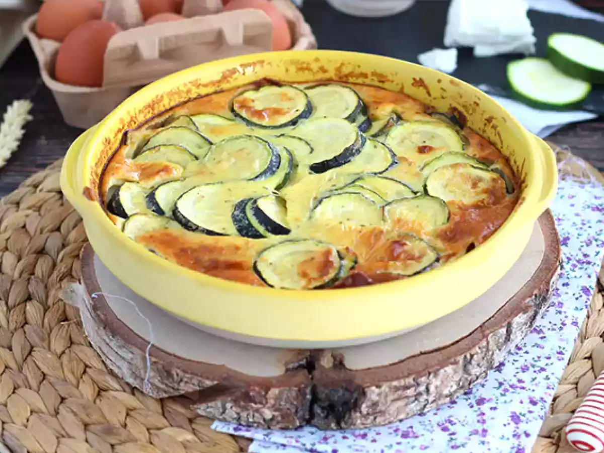Clafoutis z cukinii i kozim serem - zdjęcie 5