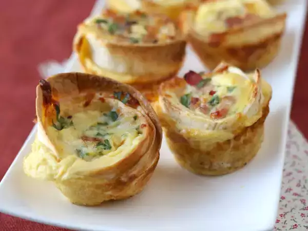 Przepis Co zrobić z tortillami? Proste i tanie mini quiche!