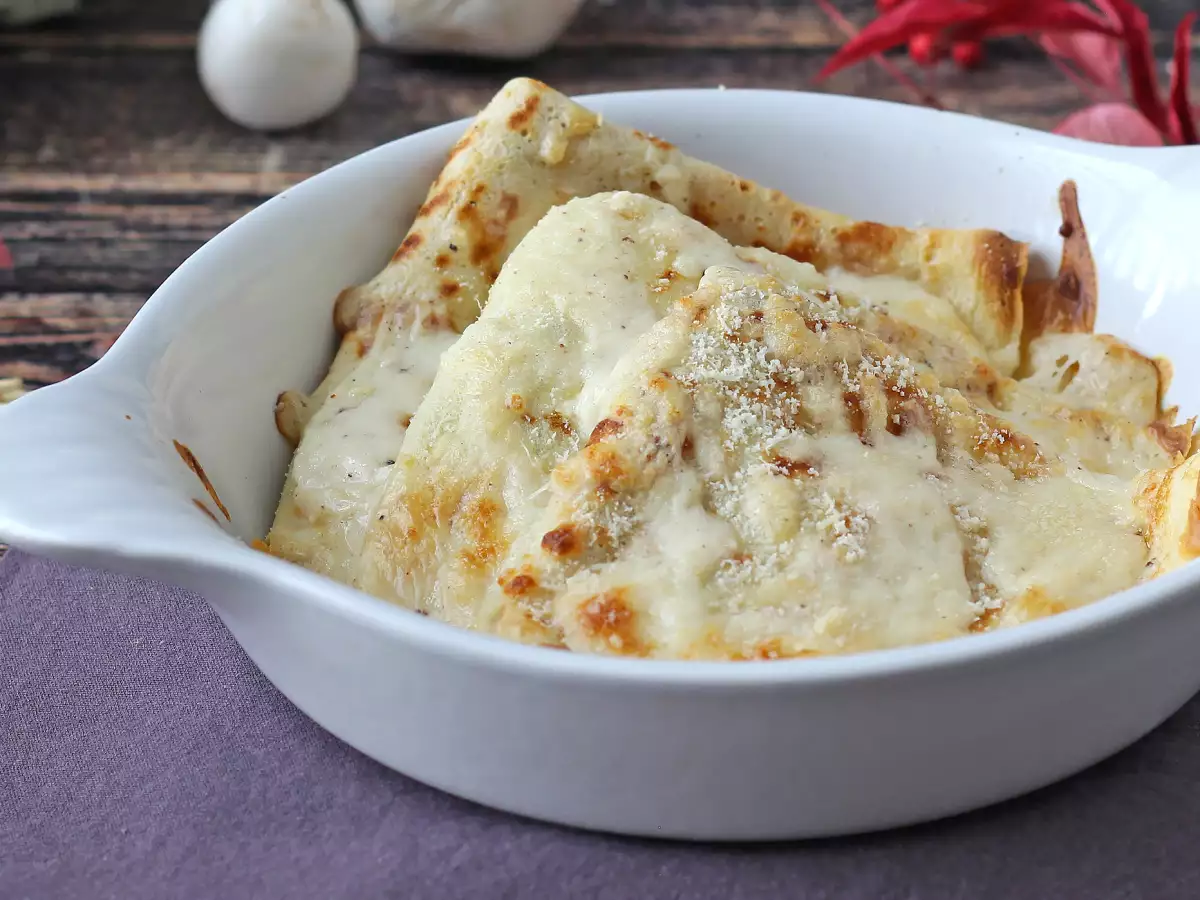 Crespelle z ricottą i grzybami – kremowy przepis wegetariański na każdą okazję - zdjęcie 3