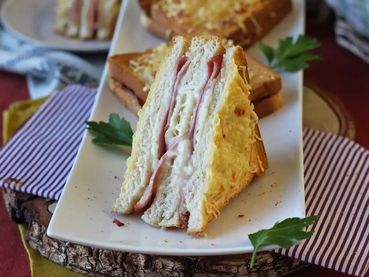 Croque-monsieur z frytkownicy beztłuszczowej (Air Fryer) - zdjęcie 6