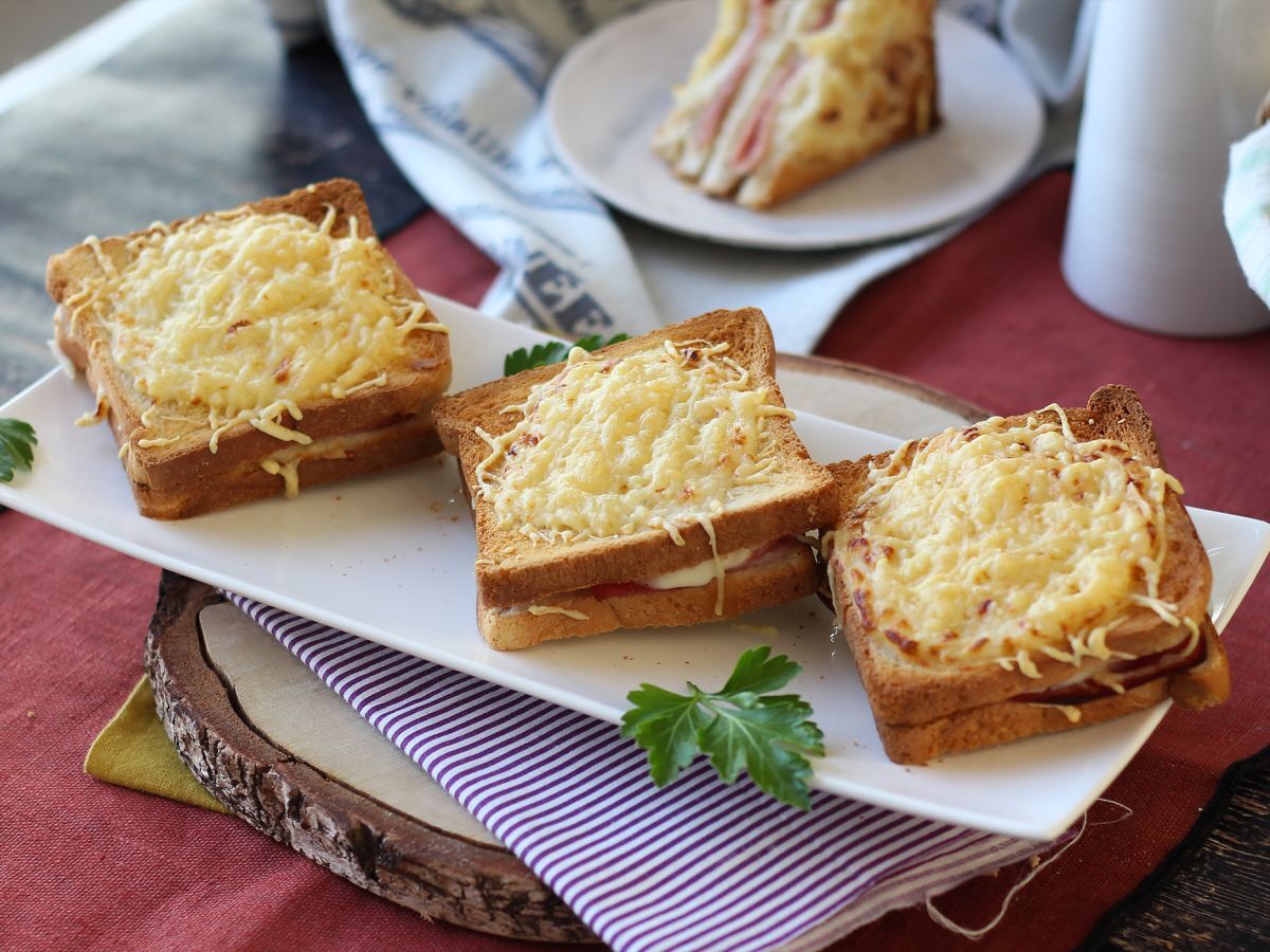 Croque monsieur z frytkownicy powietrznej