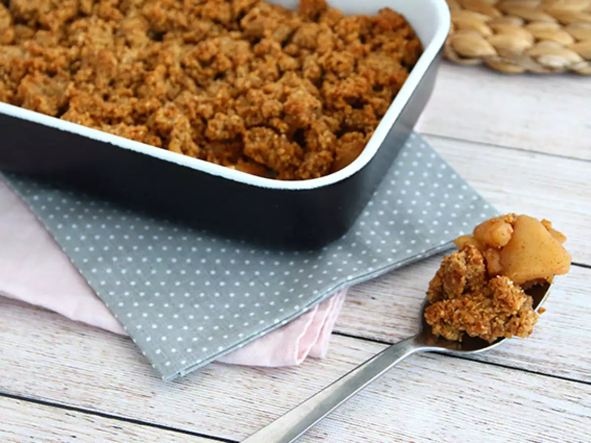 Crumble z jabłkami (wegańskie i bezglutenowe) - zdjęcie 2