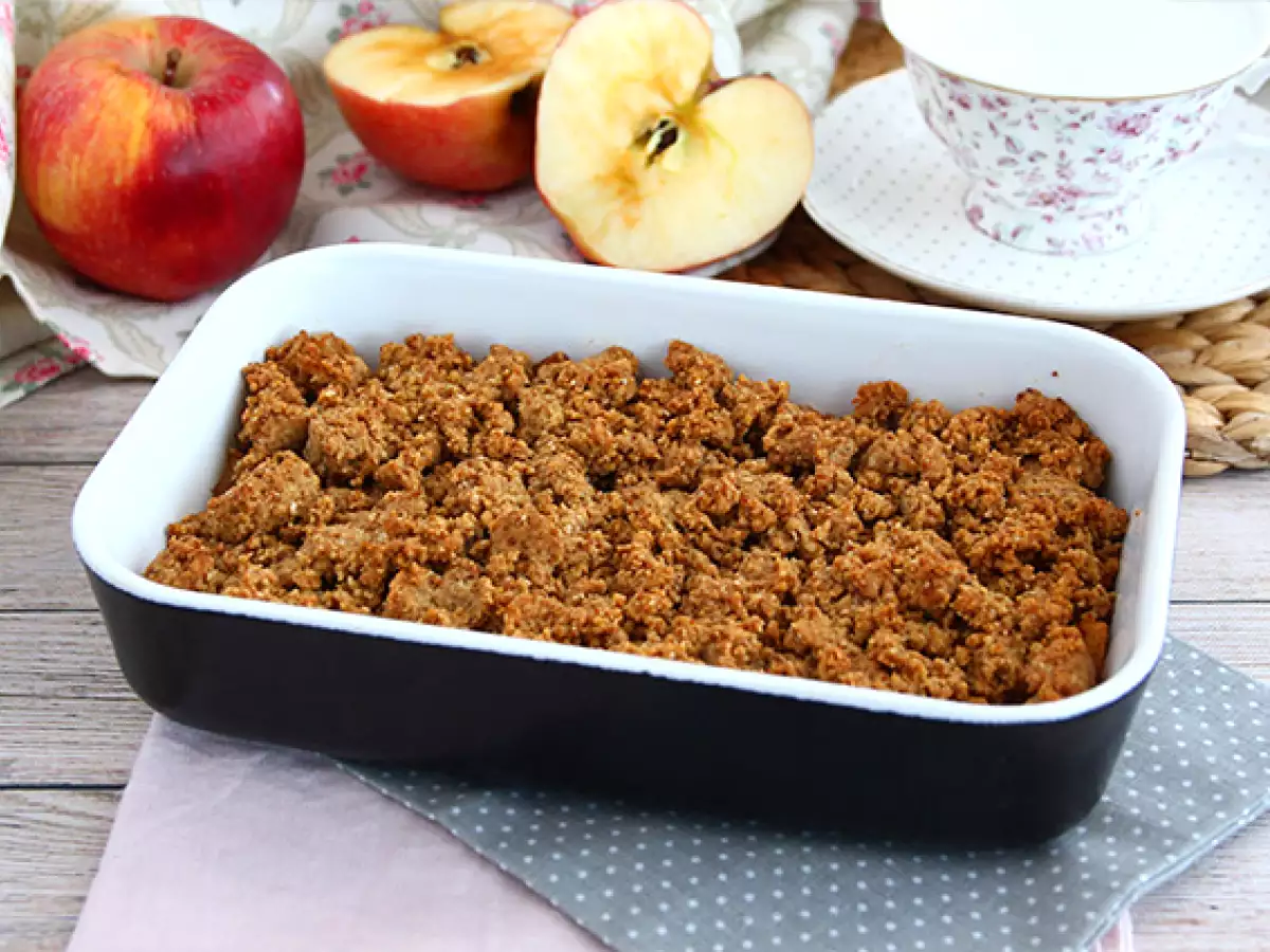 Crumble z jabłkami (wegańskie i bezglutenowe) - zdjęcie 3