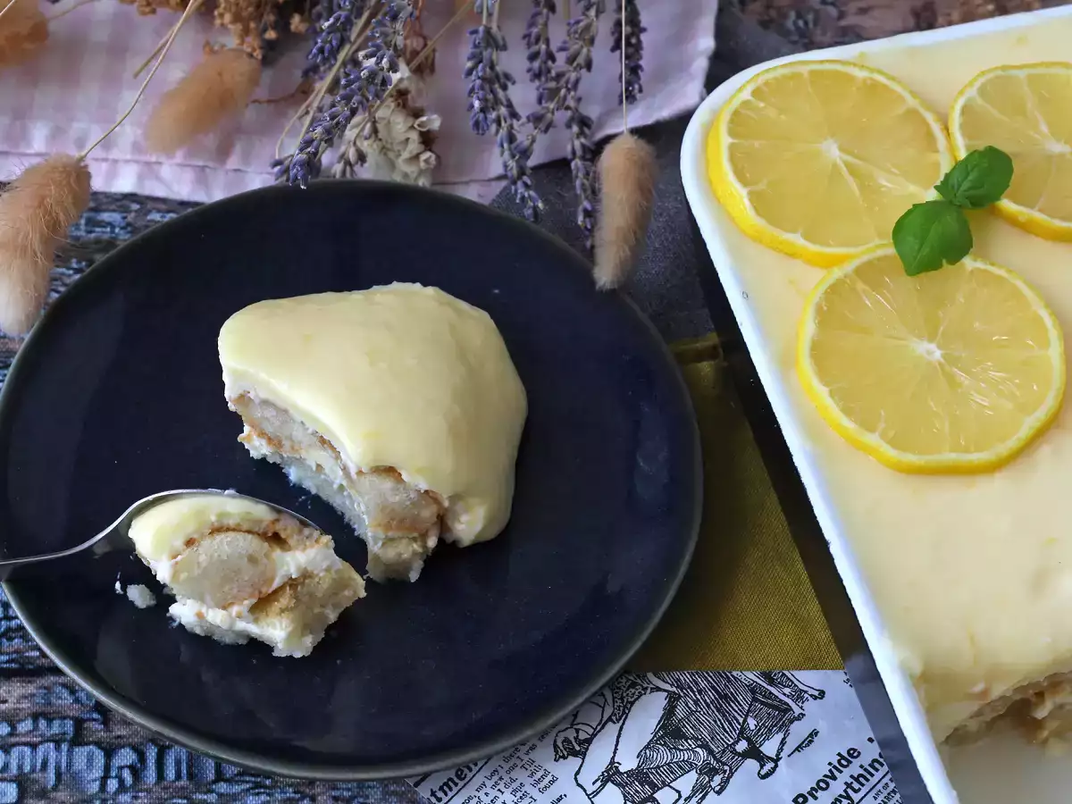 Cytrynowe tiramisu, klasyk z pikantną nutą