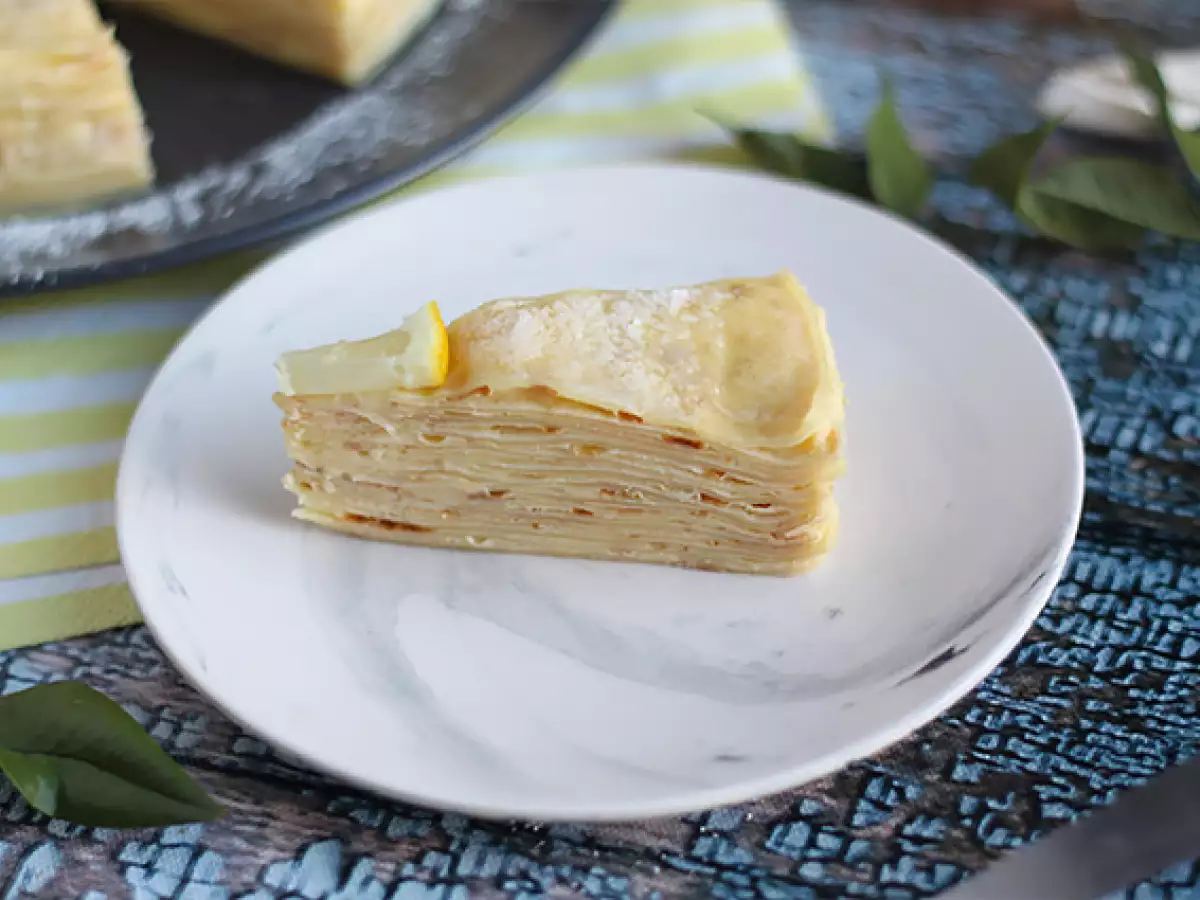 Cytrynowy tort naleśnikowy - zdjęcie 2