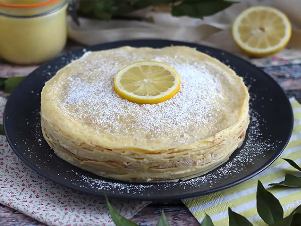 Cytrynowy tort naleśnikowy - zdjęcie 4