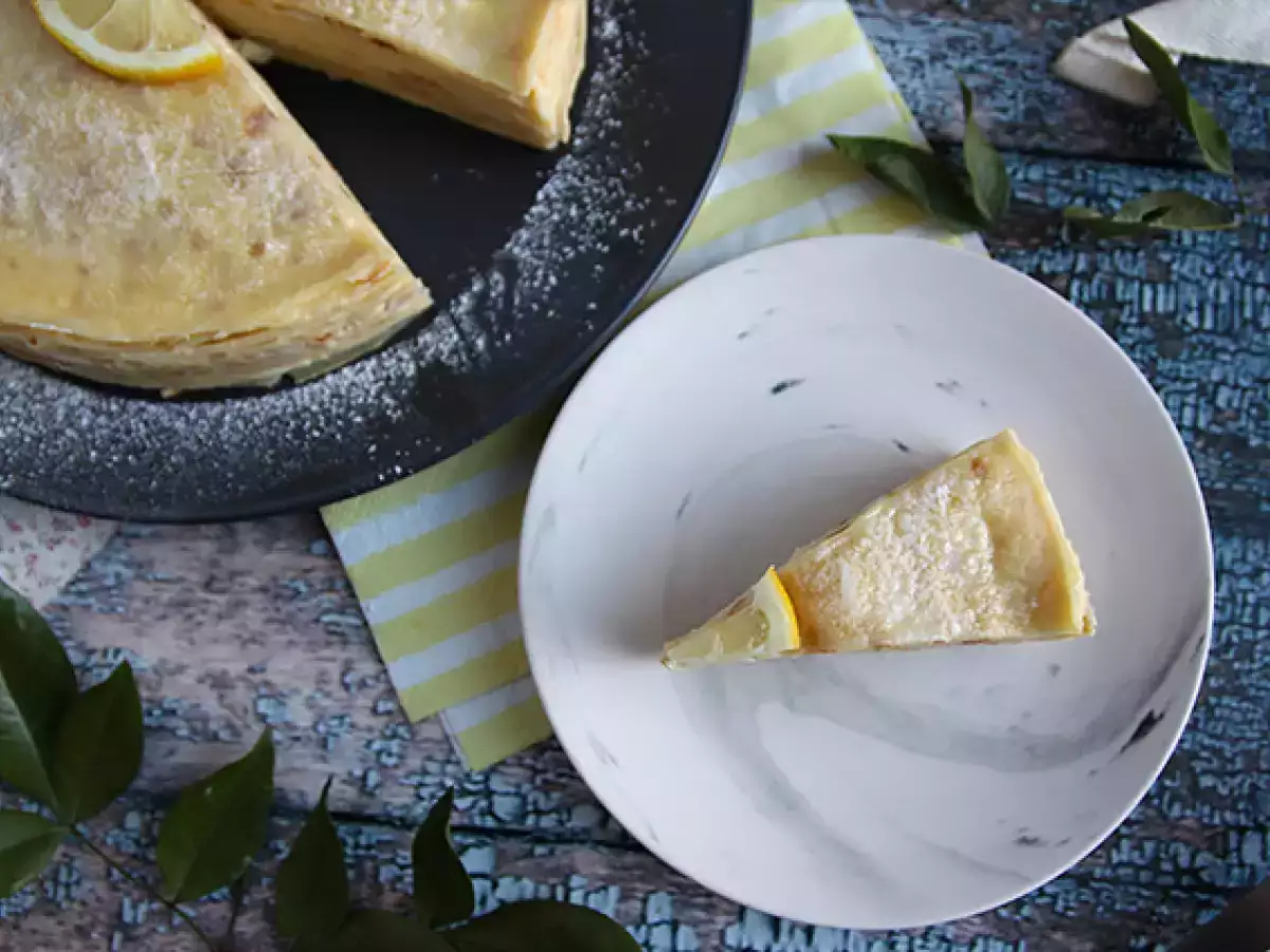 Cytrynowy tort naleśnikowy - zdjęcie 5