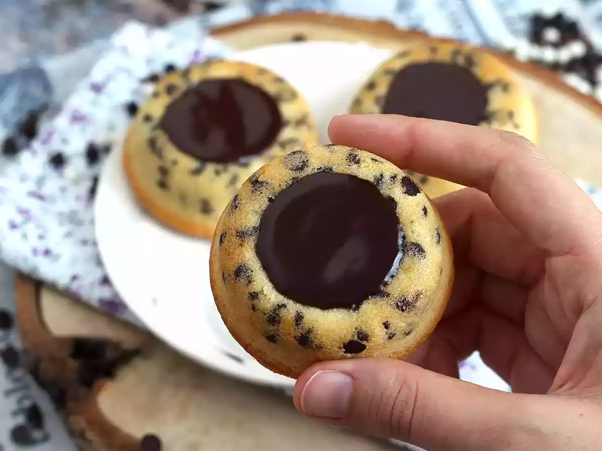 Czekoladowe ciastka tygrysie - chrupiący ganache - zdjęcie 4