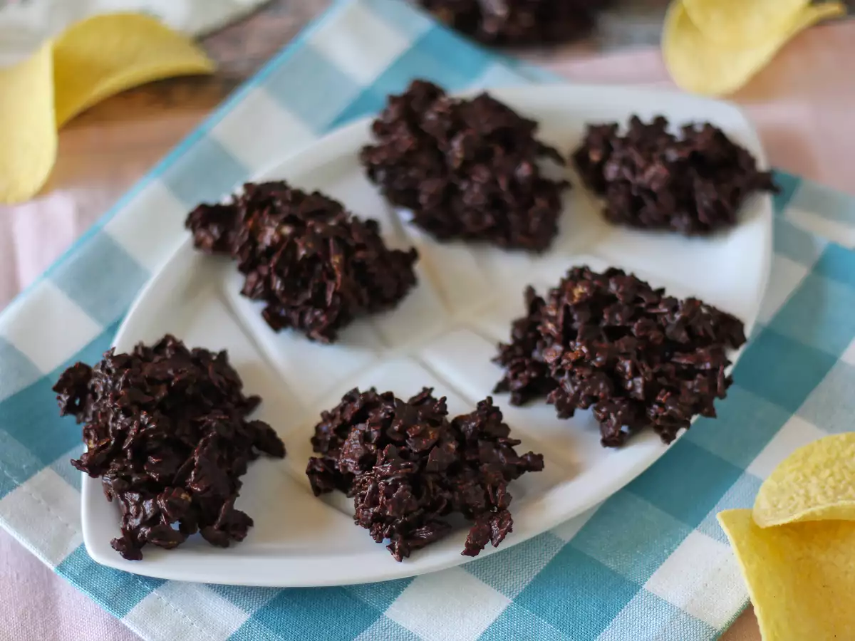 Czekoladowe Pringlesy w piaskowych różach - zdjęcie 2