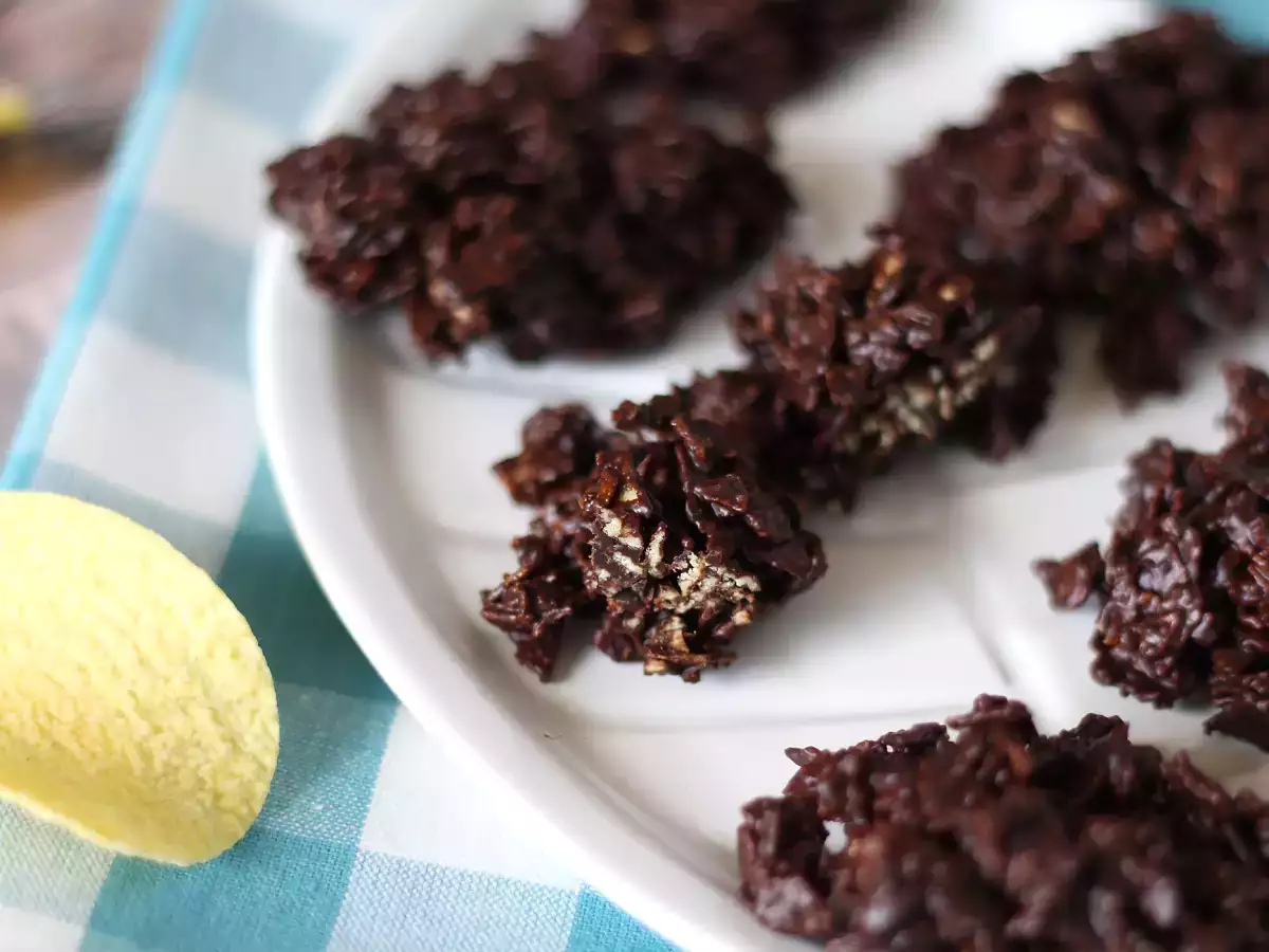 Czekoladowe Pringlesy w piaskowych różach - zdjęcie 4