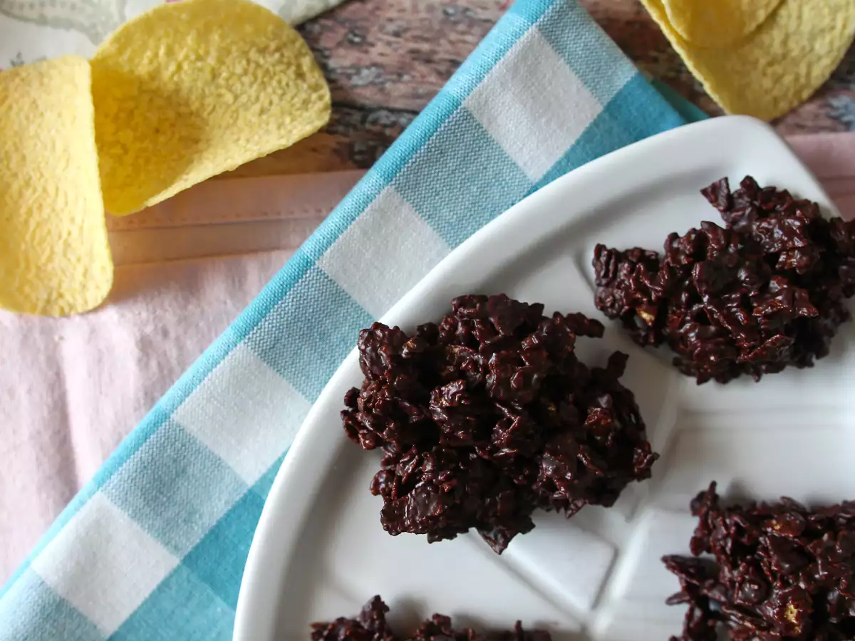 Czekoladowe Pringlesy w piaskowych różach - zdjęcie 6