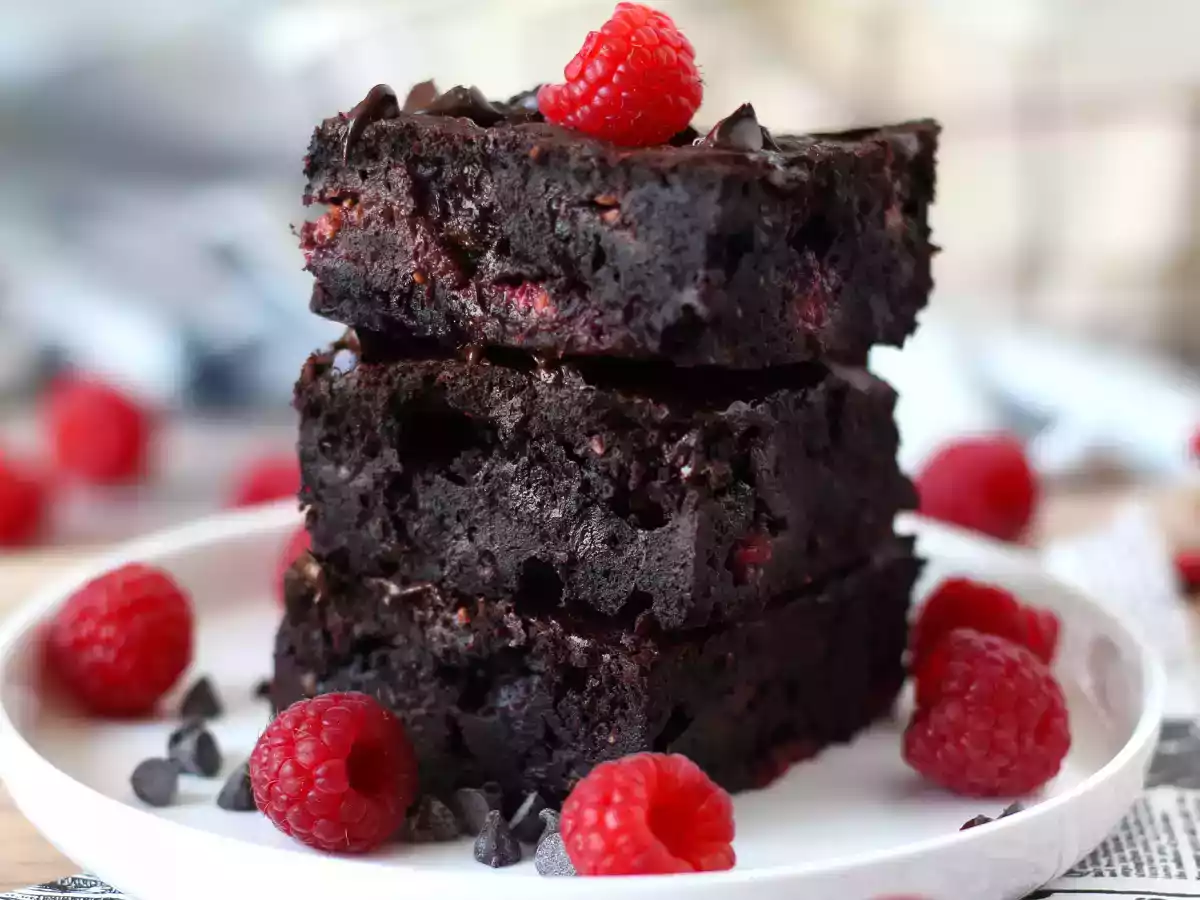 Czekoladowo-malinowe brownie - czysta rozkosz! - zdjęcie 5
