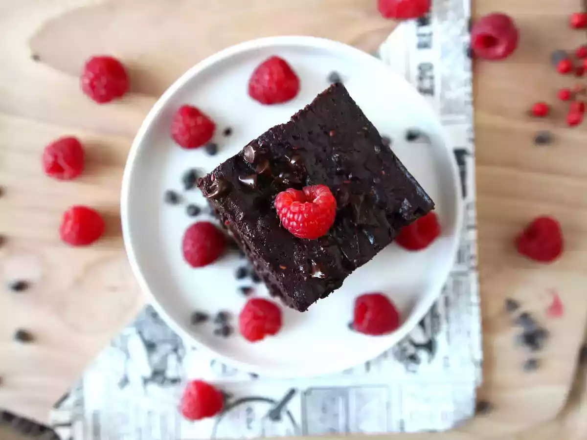 Czekoladowo-malinowe brownie - czysta rozkosz! - zdjęcie 7