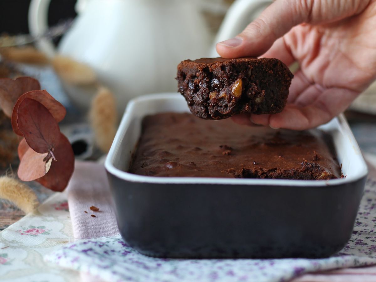 Czekoladowo-orzechowe brownie w frytkownicy powietrznej
