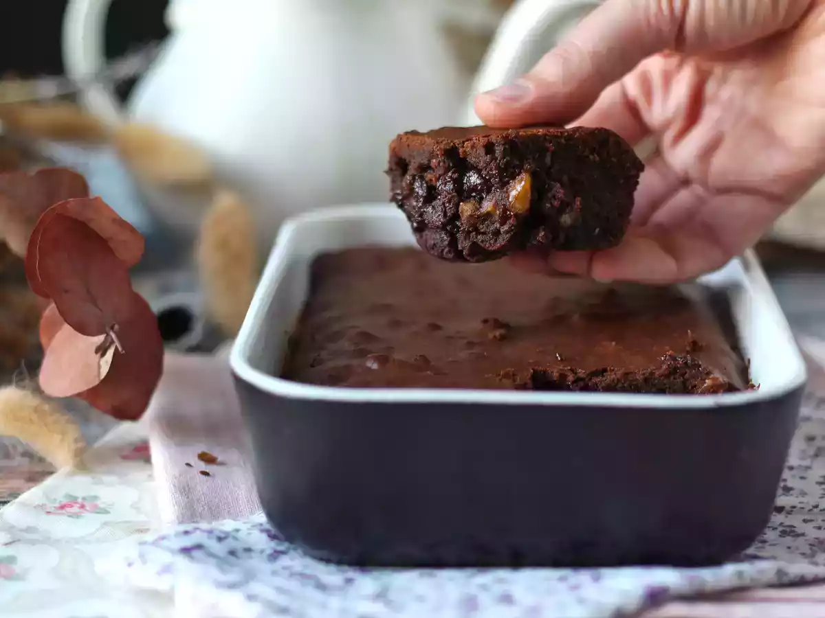 Czekoladowo-orzechowe brownie w frytkownicy powietrznej