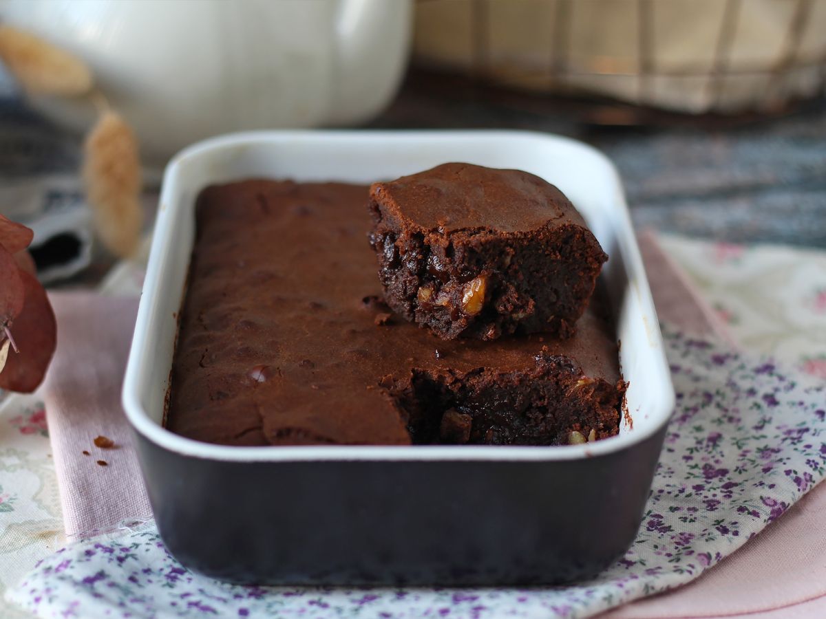 Czekoladowo-orzechowe brownie w frytkownicy powietrznej - zdjęcie 8