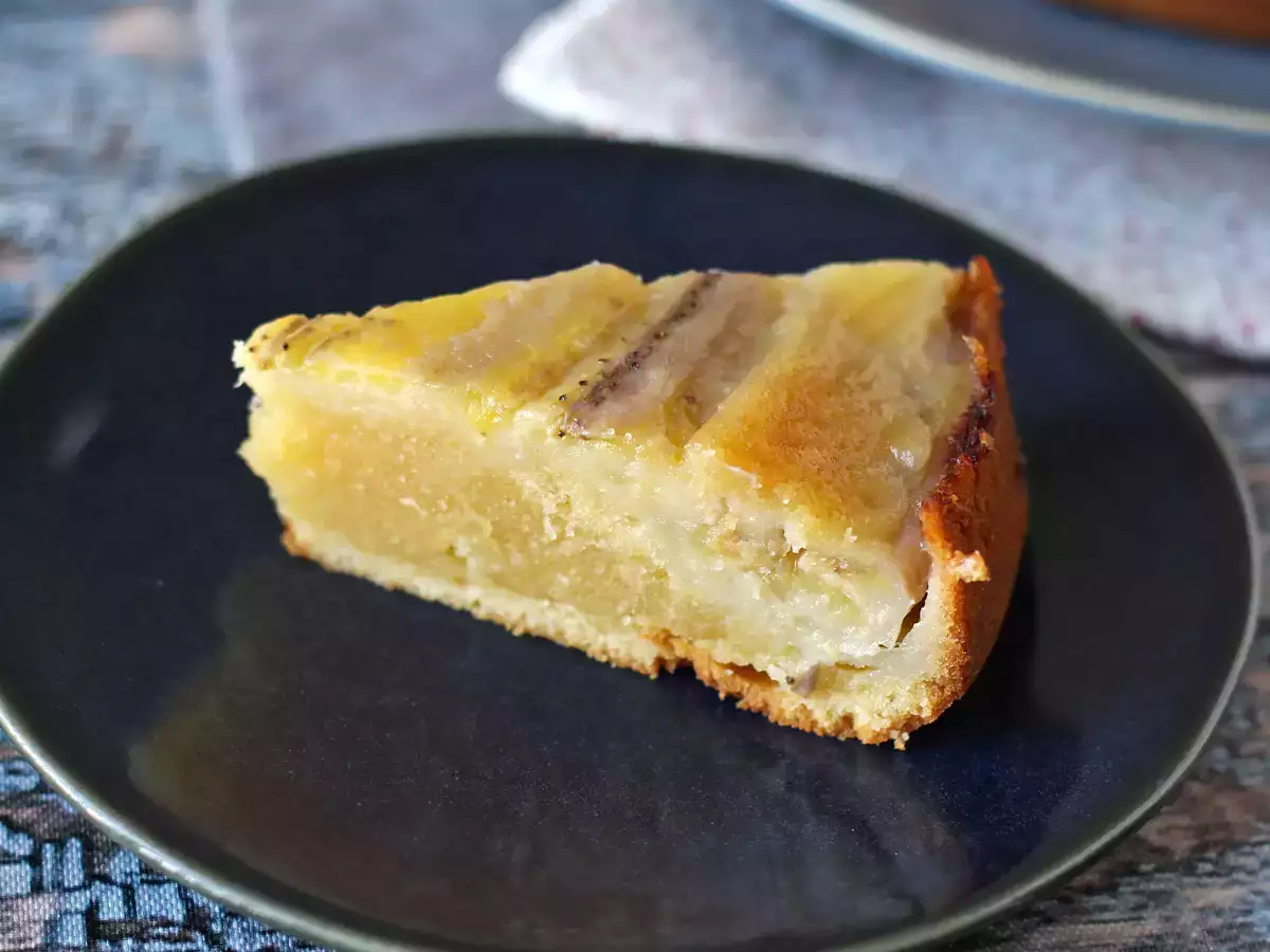 Dodatkowy tort bananowy z pomadą do góry nogami - zdjęcie 3